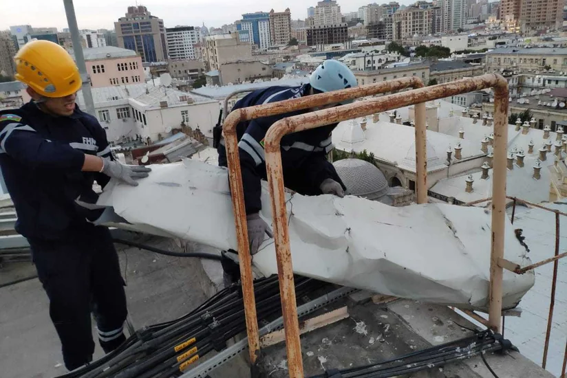 FHN küləyin Bakıda törətdiyi fəsadlarla bağlı məlumat yayıb
