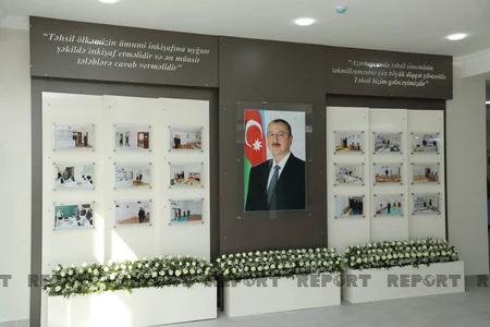 Bakıda sökülərək yenidən tikilən məktəbin açılışı olub