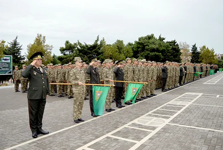 Hərbi liseydə andiçmə mərasimi keçirilib