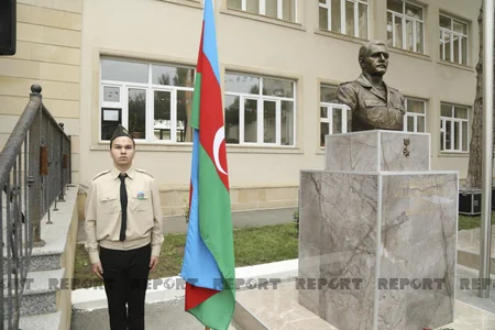 Bakıda Milli Qəhrəman Yuri Kovalyovun büstü ucaldılıb