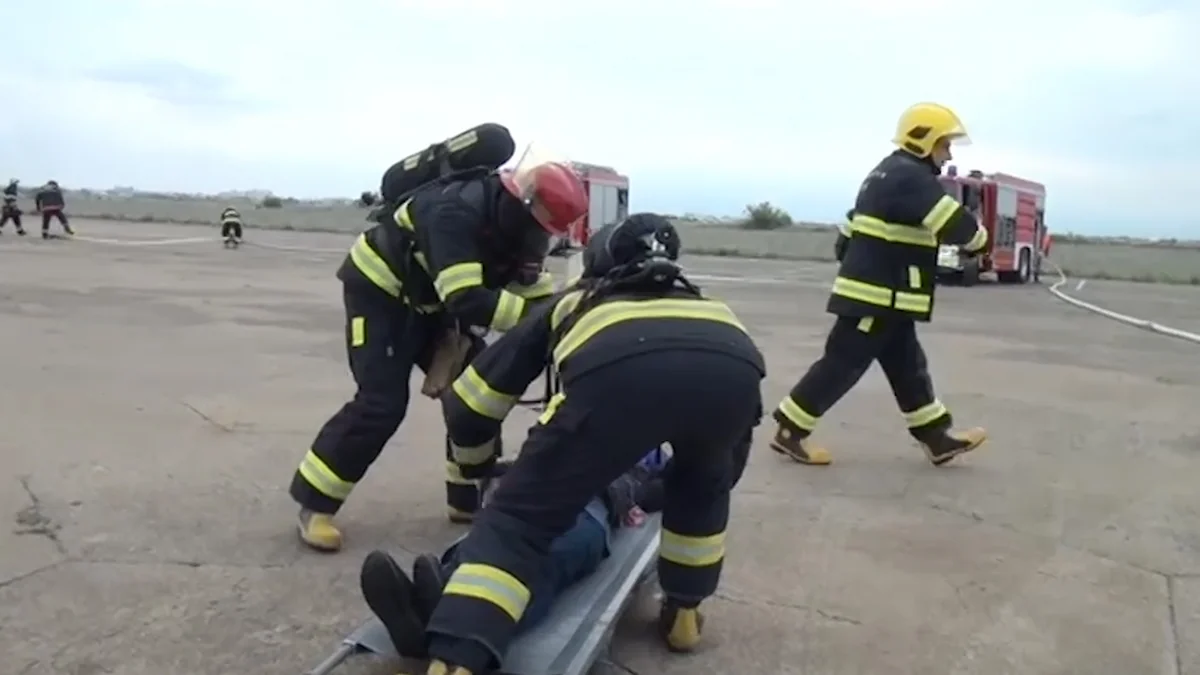 FHN Gəncə Beynəlxalq Hava Limanında taktiki təlim keçirib