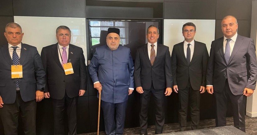  Allahşükür Paşazadə Keyptaunda Məhəmməd Elsanusi ilə Vaşinqton görüşünü müzakirə edib