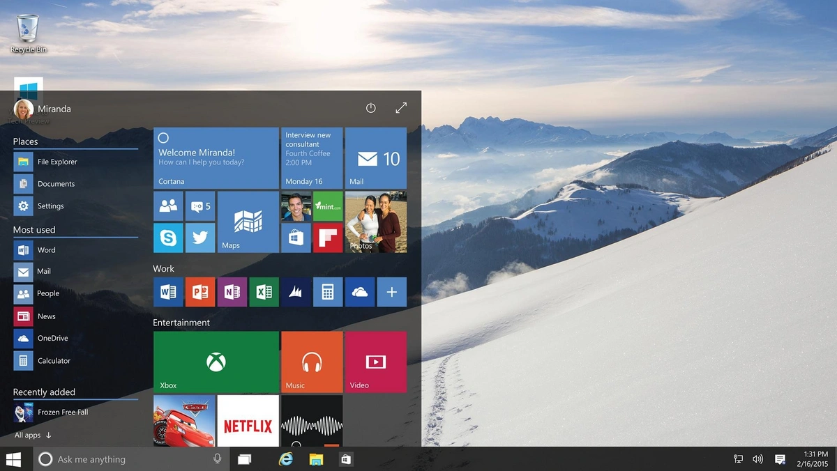 Windows 10 arrives of users