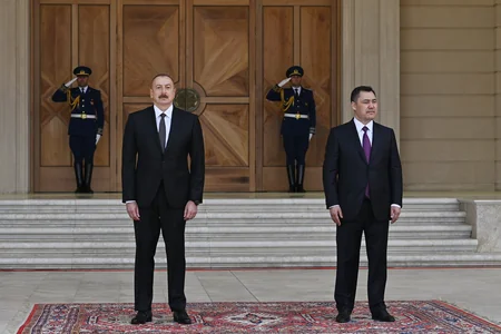 Official welcoming ceremony for President of Kyrgyzstan held in Azerbaijan