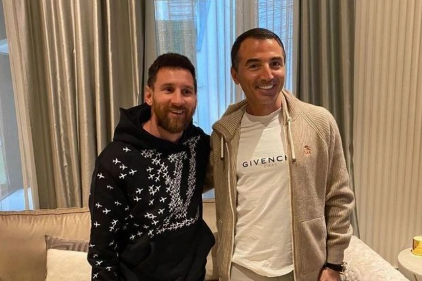 Azərbaycanlı iş adamı Messinin qonağı olub - FOTO