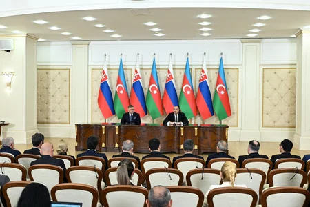 Azərbaycan Prezidenti İlham Əliyev və Slovakiyanın Baş naziri Robert Fitso mətbuata bəyanatla çıxış ediblər - YENİLƏNİB-3