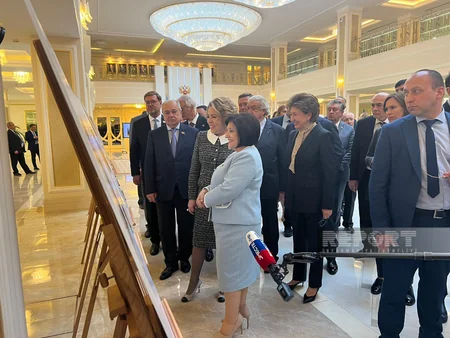Rusiya Federasiya Şurasında Heydər Əliyevin 100 illik yubileyinə həsr olunan sərgi açılıb