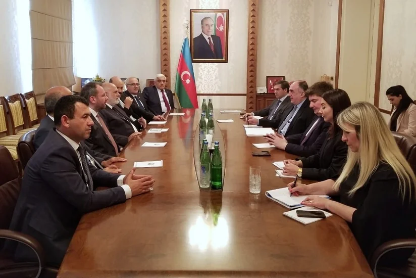 Elmar Mammadyarov meets with delegation led by vice-speaker of Grand National Assembly of Turkey