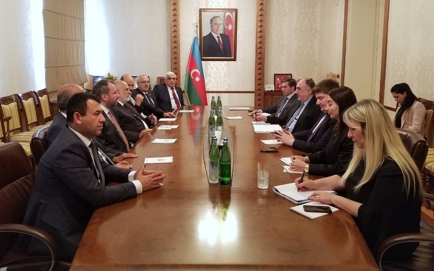 Elmar Məmmədyarov TBMM Sədrinin müavini ilə görüşüb