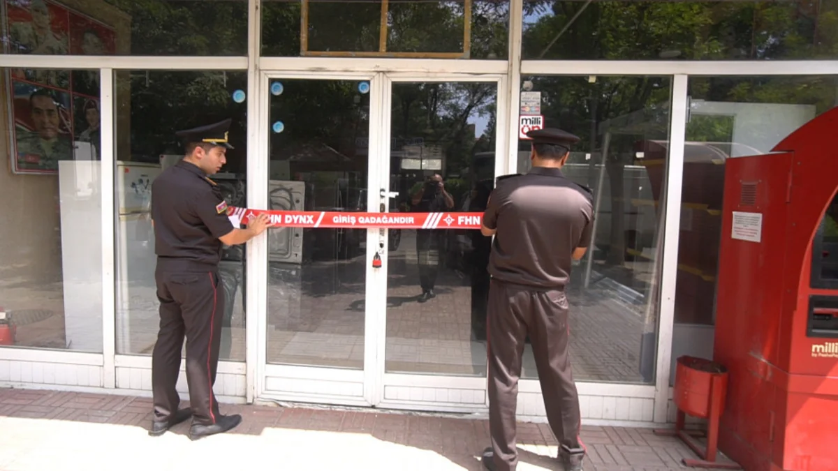 Yanğın təhlükəli mağazanın fəaliyyəti dayandırılıb