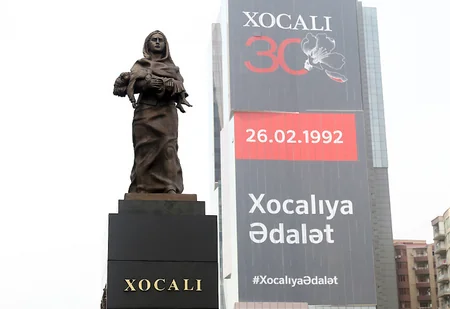 Gianni de Biasi visits memorial to Khojaly genocide victims