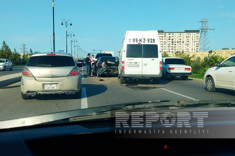 В Сумгайыте произошла цепная авария