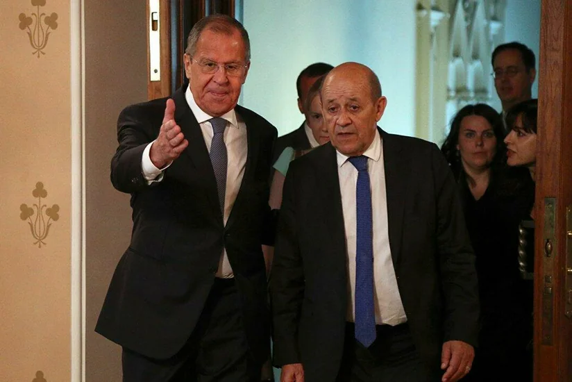 Главы МИД Франции и России обсудили ситуацию вокруг Украины