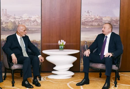 Prezident İlham Əliyev Münhendə əfqanıstanlı həmkarı ilə görüşdü - YENİLƏNİB