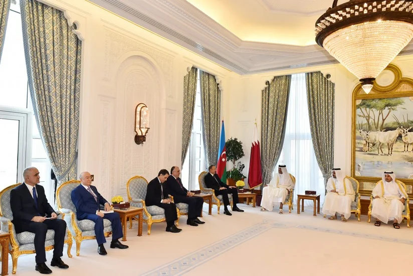 Azərbaycan Prezidentinin və Qətər Əmirinin görüşü olub - YENİLƏNİB