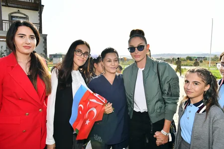 Ilham Aliyev, Mehriban Aliyeva meet with Aghali village residents