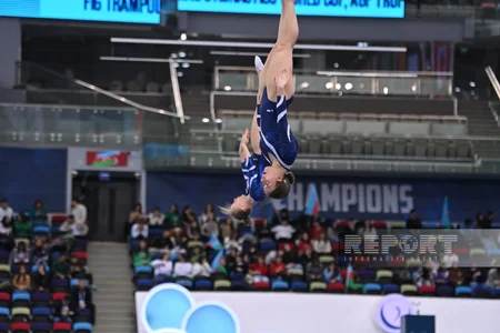 Bakıda batut gimnastikası üzrə Dünya Kubokuna start verilib - FOTOREPORTAJ