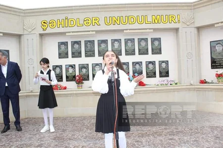 Sabirabadda şəhid bulağının açılışı olub