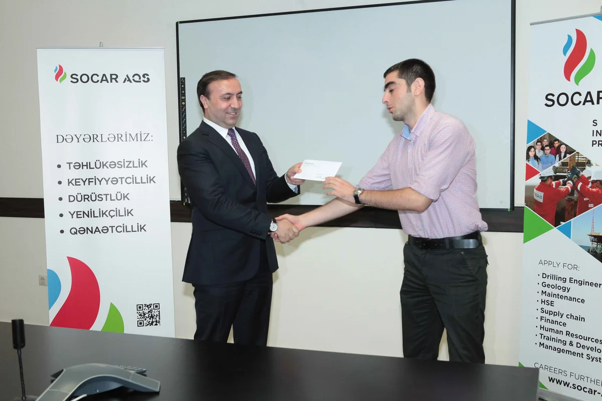 BHOS students awarded certificates from SOCAR-AQŞ