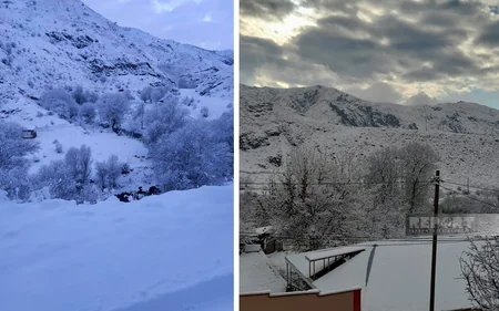 Naxçıvanın dağ kəndlərində qarın hündürlüyü 15 santimetrə çatıb