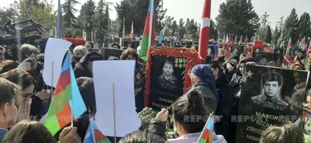Gəncədə Vətən müharibəsi şəhidinin anım mərasimi keçirilib