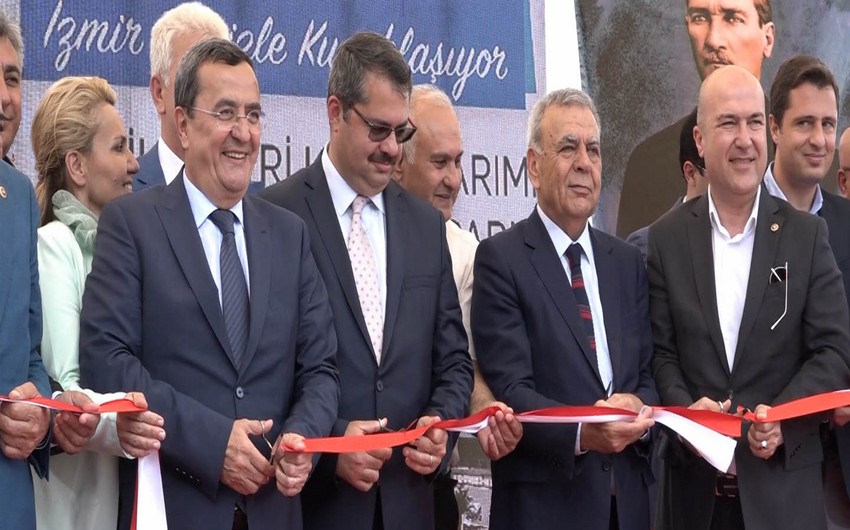 Türkiyənin İzmir şəhərində Bakı parkı və abidəsi açılıb - FOTO