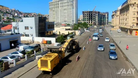 AAYDA: Salyan şosesində təmir işlərinə başlanılıb