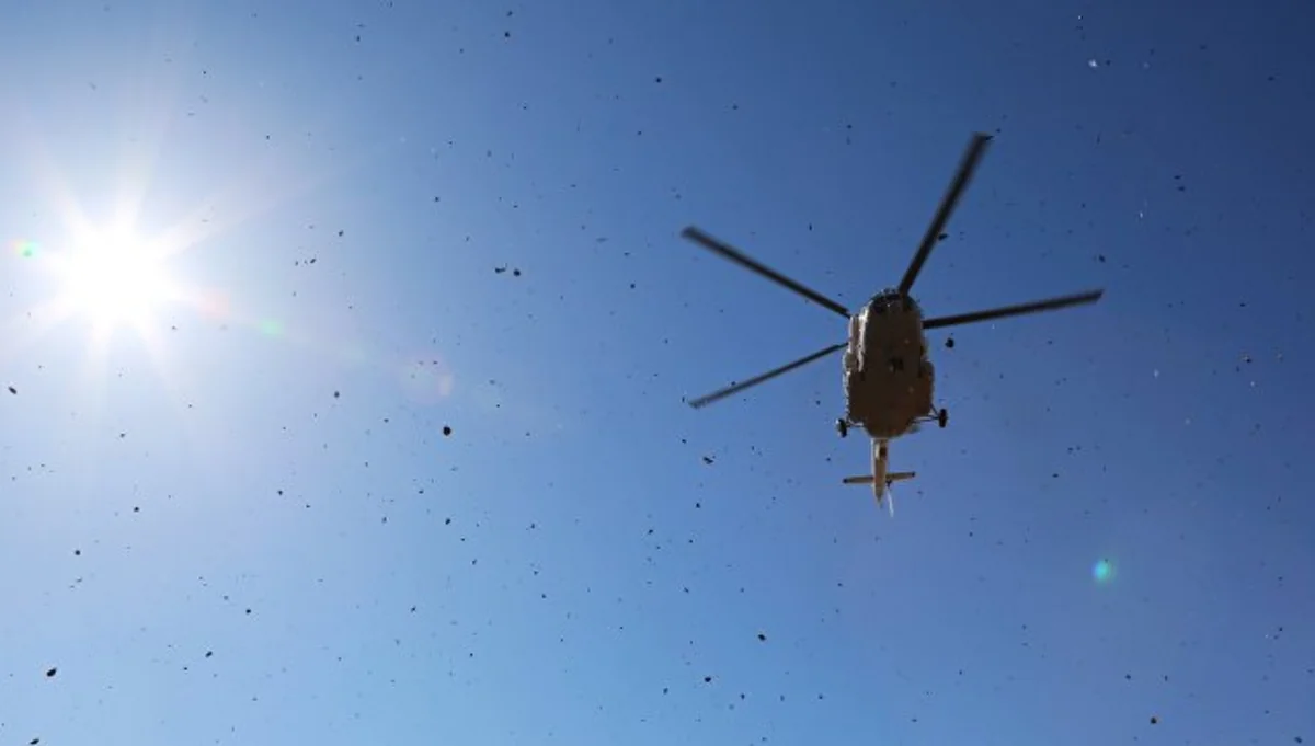 Helicopter makes hard landing and crashes in Bangladesh, wounded reported