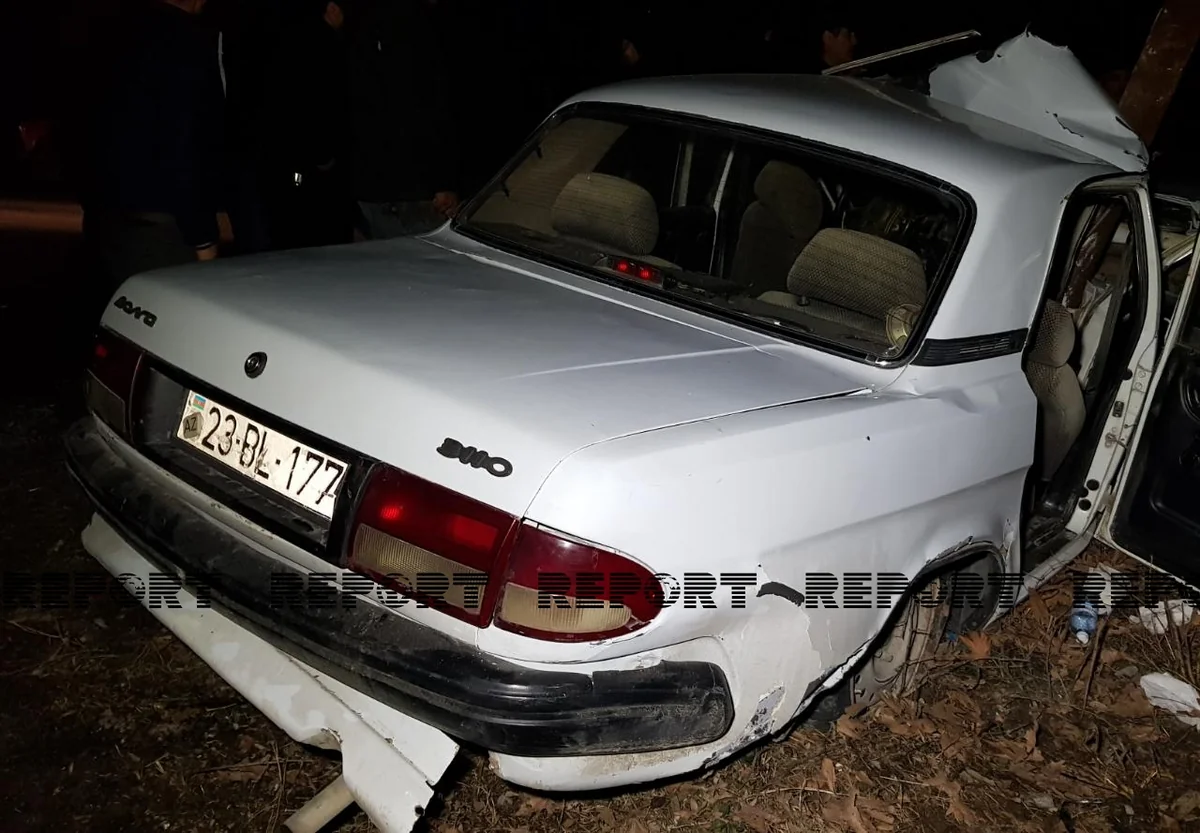 Göyçayda ata və oğul yol qəzasında xəsarət​ alıb