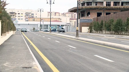 Xətai rayonunda inşa olunan yeni yol istifadəyə verilib