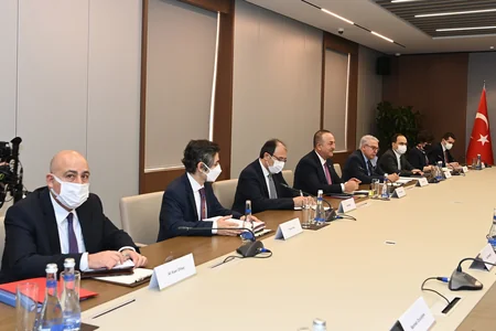 XİN Ceyhun Bayramovla Mövlud Çavuşoğlunun görüşü barədə məlumat yayıb - YENİLƏNİB-3
