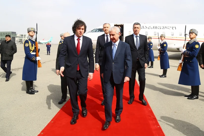Gürcüstanın Baş naziri Azərbaycana rəsmi səfərə gəlib