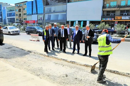 Bakının yollarında aparılan əsaslı təmir-tikinti işlərinə baxış keçirilib