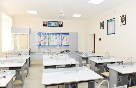 President Ilham Aliyev views newly-reconstructed school No 187 in Mashtagha settlement