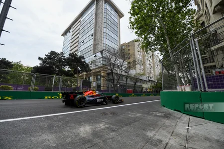 Oliver Bearmanın qalib gəldiyi “Formula 2” yarışından FOTOREPORTAJ