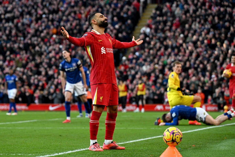 Məhəmməd Salah Premyer Liqada qolların sayına görə Arsenalın sabiq hücumçusunu keçib