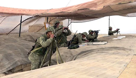 Войска Нахчыванского гарнизона успешно провели этап с боевой стрельбой