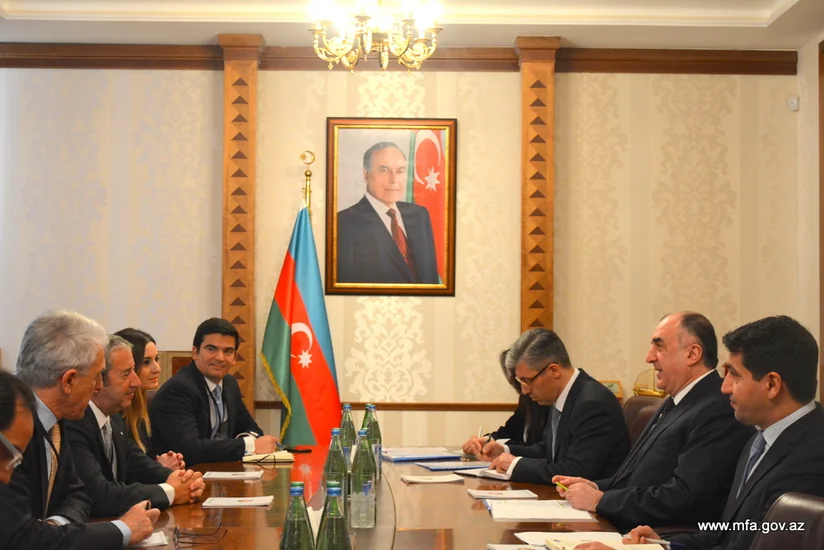 Elmar Məmmədyarov Argentinanın sabiq vitse-prezidentini qəbul edib