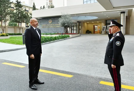 Prezident İlham Əliyev DTX-nin yeni inzibati binalarının açılışında iştirak edib