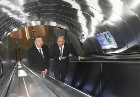 Metronun “Xətai” stansiyası təmirdən sonra istifadəyə verilib, Prezident İlham Əliyev görülən işlərlə tanış olub - YENİLƏNİB