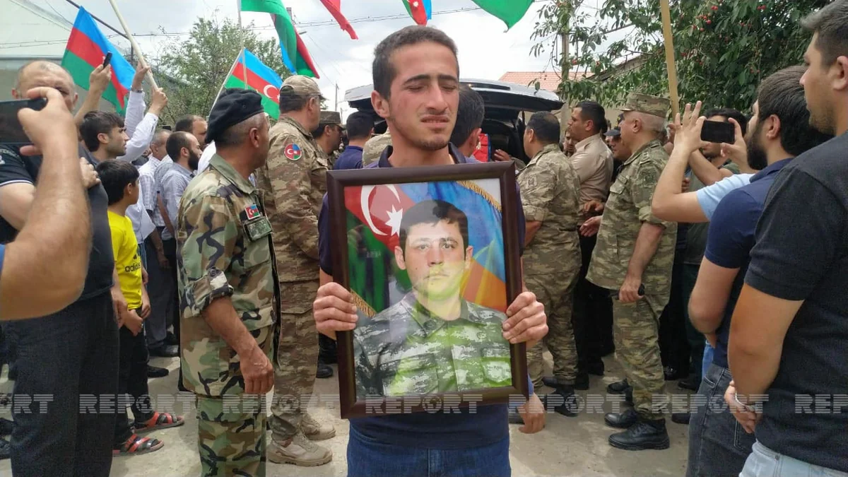 Farewell ceremony for martyr Orkhan Yusubov begins in Ganja
