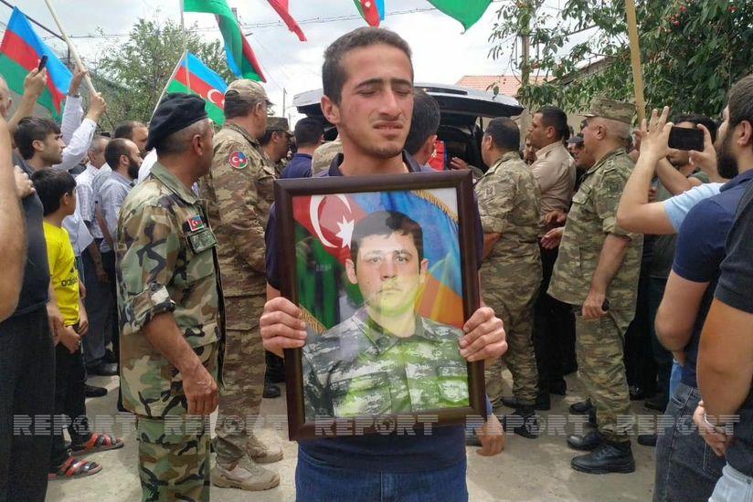 Farewell ceremony for martyr Orkhan Yusubov begins in Ganja