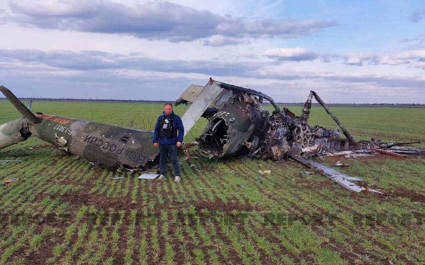 Ukraynanın Nikolayev vilayətində məhv edilmiş Rusiya hərbi texnikası – FOTOREPORTAJ