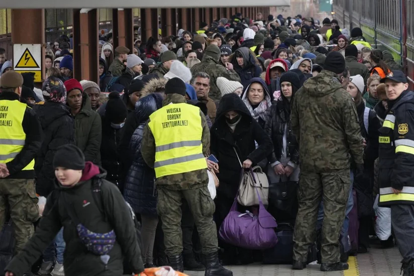 Ukraynadan 600 mindən çox qaçqın Polşaya daxil olub
