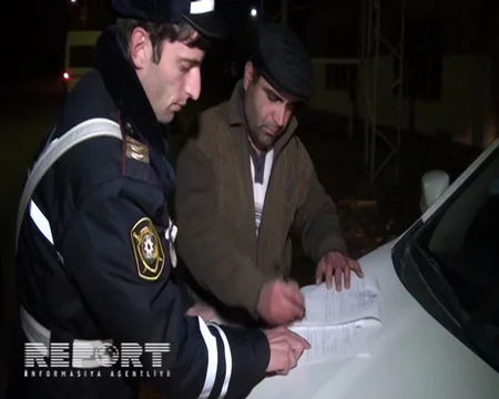Astarada yol polisinin keçirdiyi reyd zamanı 50-ə qədər avtomobil saxlanılıb - FOTO