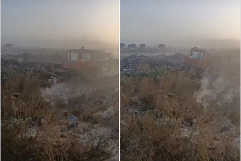 Cəlilabadın Göytəpə şəhər zibil poliqonunda bir gündə üç dəfə yanğın olub