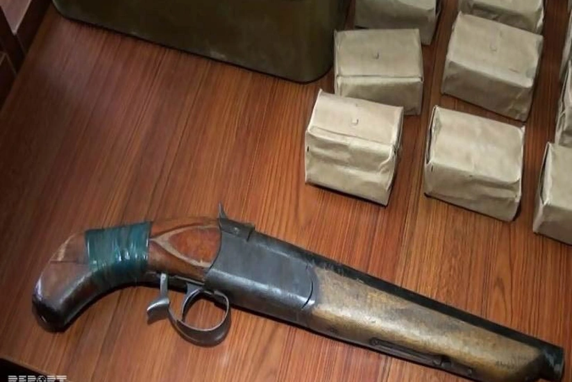 Mingəçevirdə qanunsuz silah gəzdirən şəxs tutulub - FOTO