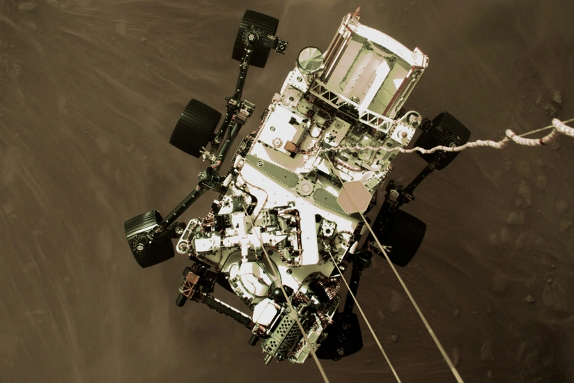 NASA's Perseverance rover takes its first test drive on Mars
