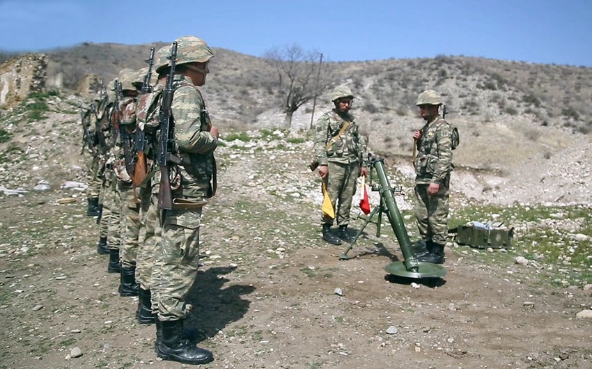 Müdafiə Nazirliyi azad edilmiş ərazilərdə artilleriyaçıların hazırlığı ilə bağlı məlumat yayıb