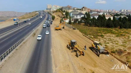 Bakıda Nazim Hikmət küçəsindən dairəvi yola çıxış genişləndirilir